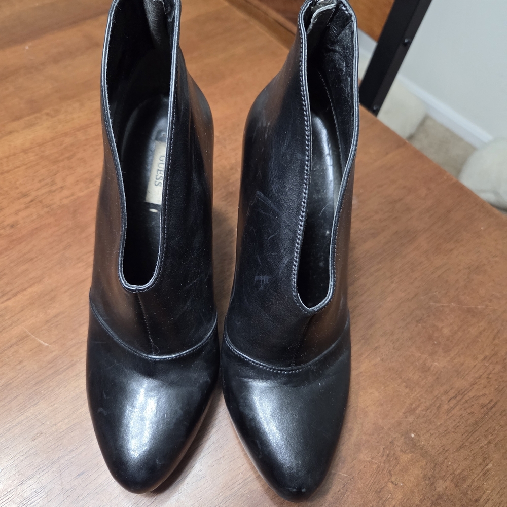 Guess Black Heeled Ankle Boots